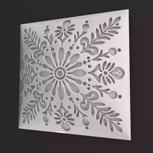 Sqaure Floral NIM 69 Wall Panel