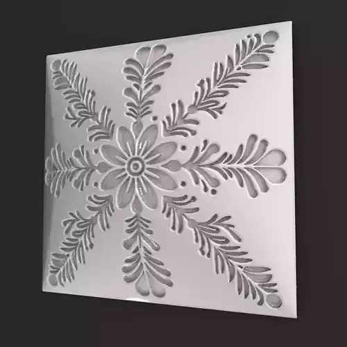 Sqaure Floral NIM 68 Wall Panel