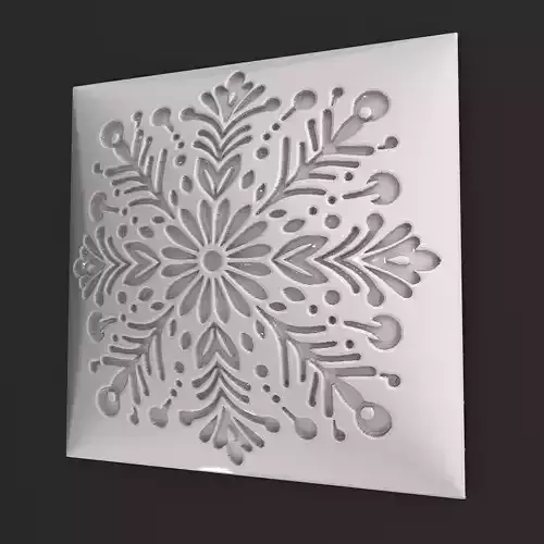 Sqaure Floral NIM 67 Wall Panel