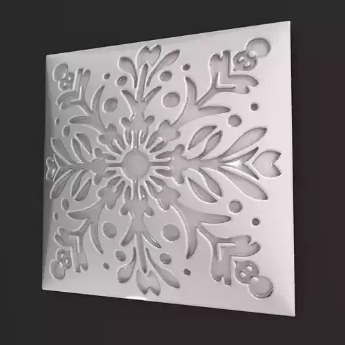 Sqaure Floral NIM 62 Wall Panel