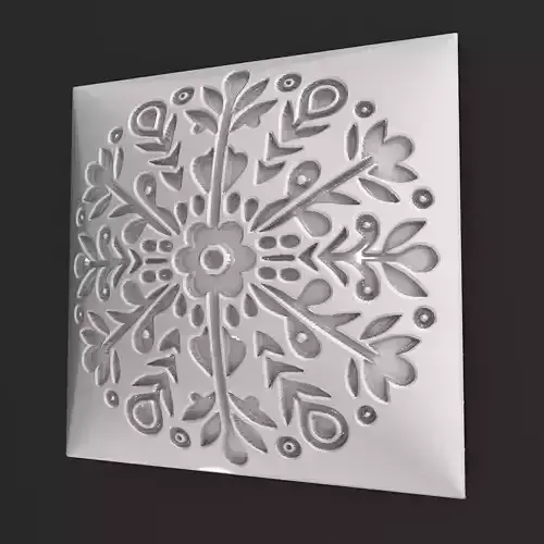 Sqaure Floral NIM 60 Wall Panel