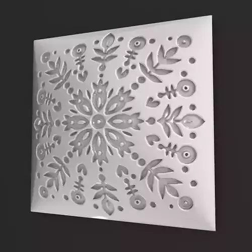 Sqaure Floral NIM 49 Wall Panel