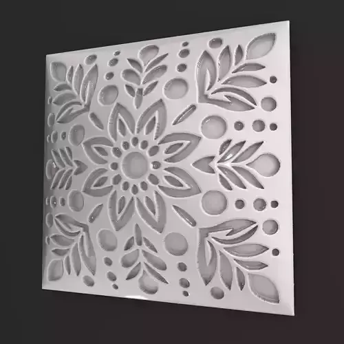 Sqaure Floral NIM 47 Wall Panel