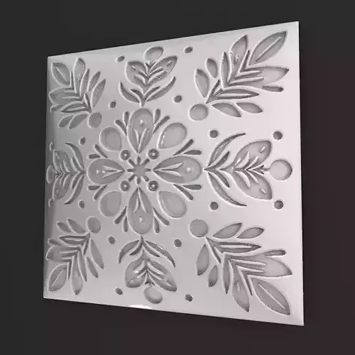 Sqaure Floral NIM 46 Wall Panel