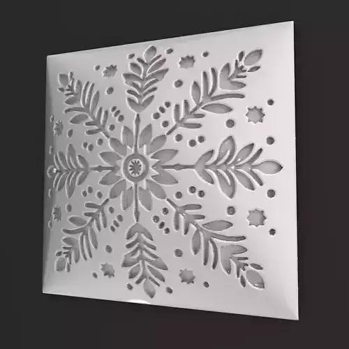 Sqaure Floral NIM 44 Wall Panel