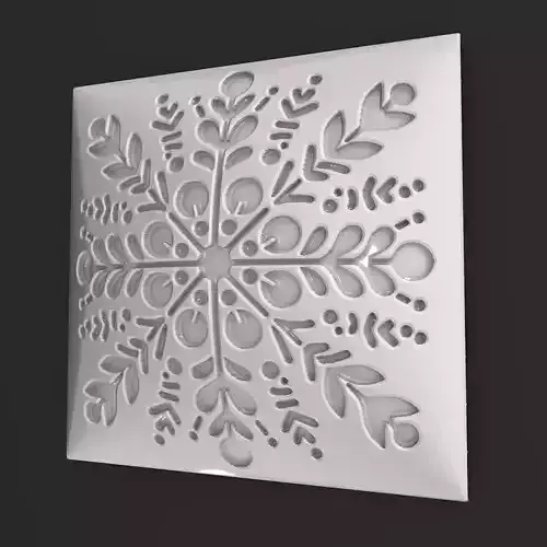 Sqaure Floral NIM 42 Wall Panel