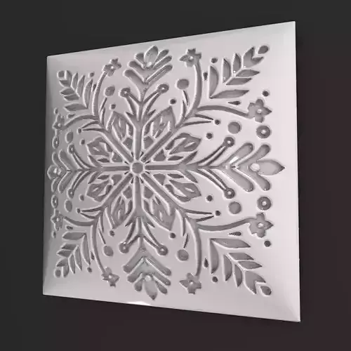 Sqaure Floral NIM 36 Wall Panel