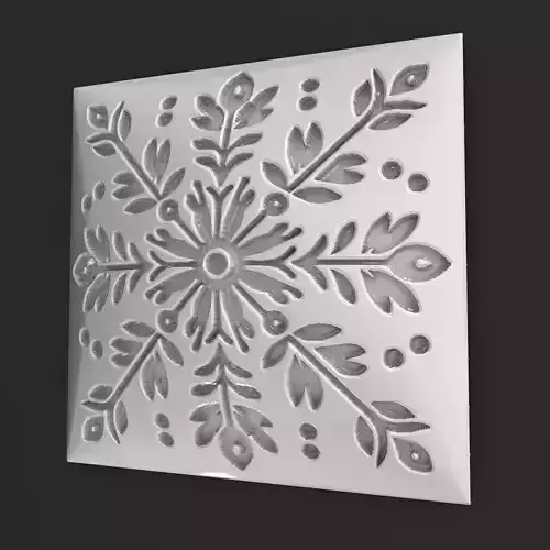 Sqaure Floral NIM 28 Wall Panel