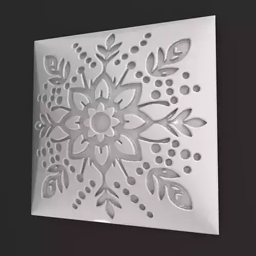 Sqaure Floral NIM 135 Wall Panel