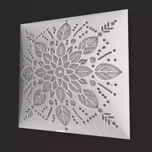Sqaure Floral NIM 131 Wall Panel