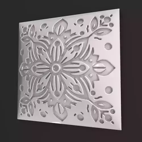 Sqaure Floral NIM 113 Wall Panel
