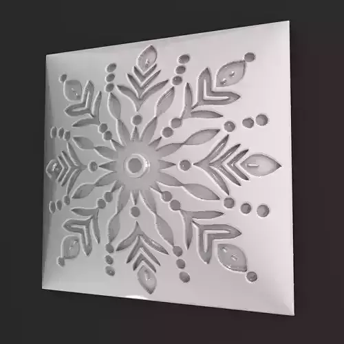 Sqaure Floral NIM 112 Wall Panel