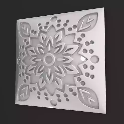 Sqaure Floral NIM 110 Wall Panel