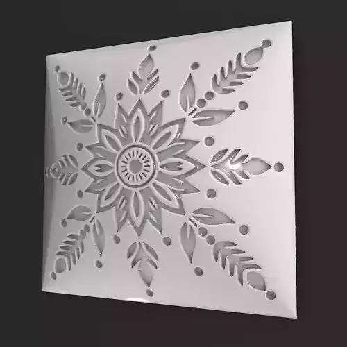 Sqaure Floral NIM 108 Wall Panel