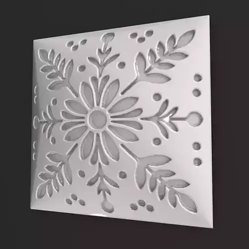 Sqaure Floral NIM 106 Wall Panel