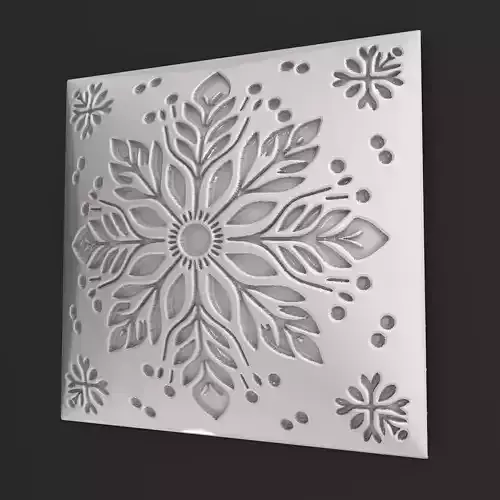 Sqaure Floral NIM 103 Wall Panel