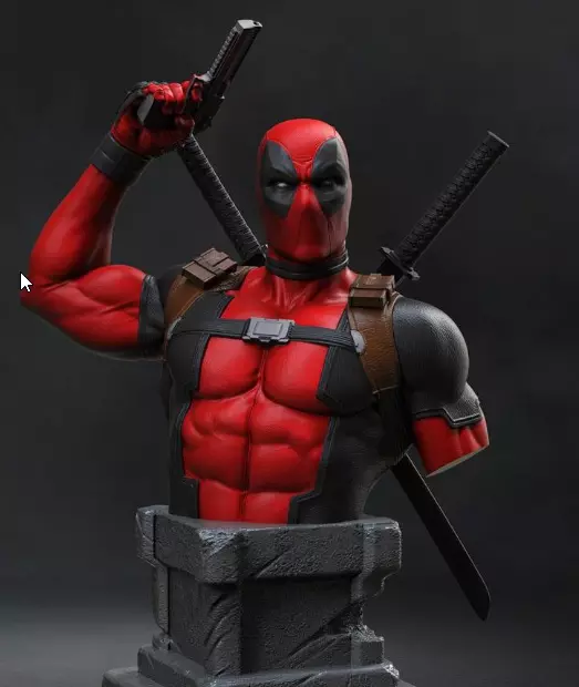 Deadpool 2024  Bust 3D print model_0