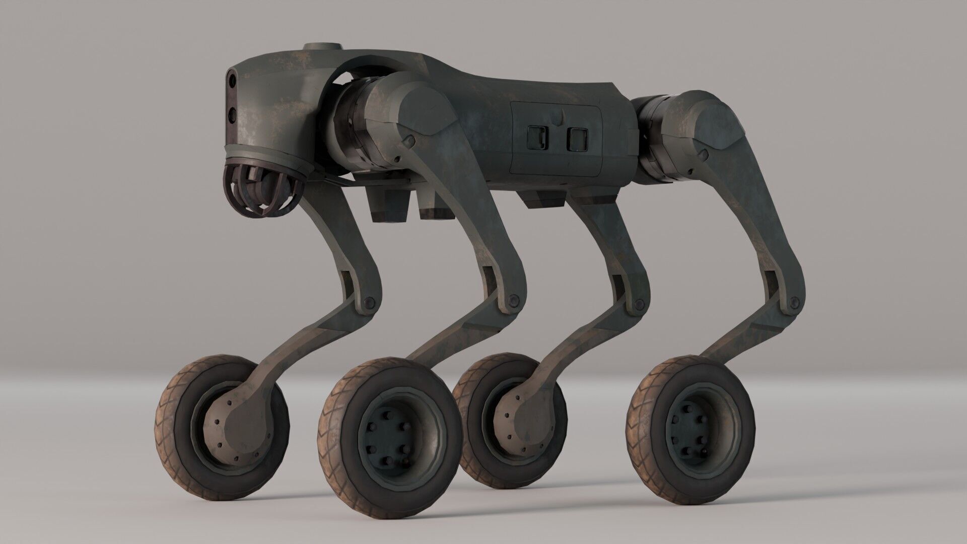 Cyberdog Camouflage Series Low-poly 3D model_11