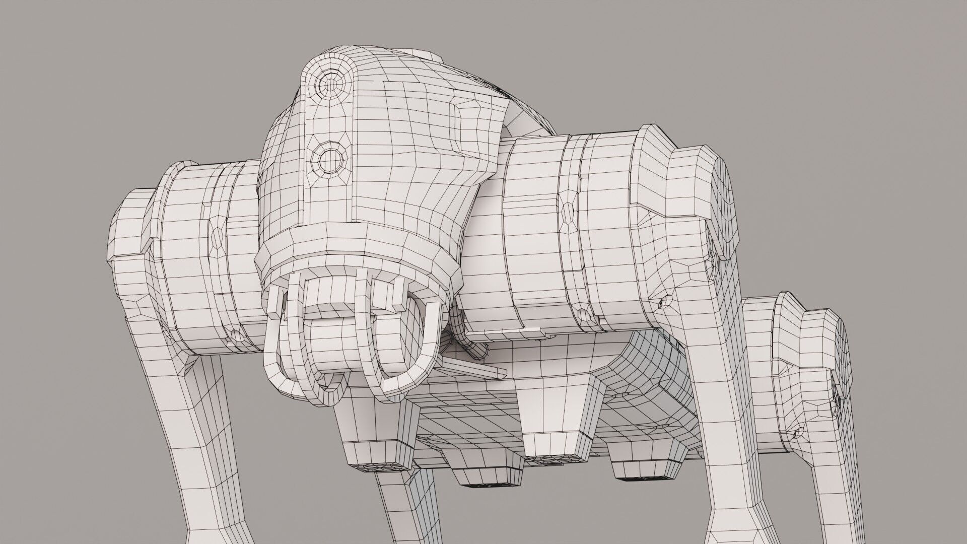 Cyberdog Camouflage Series Low-poly 3D model_20