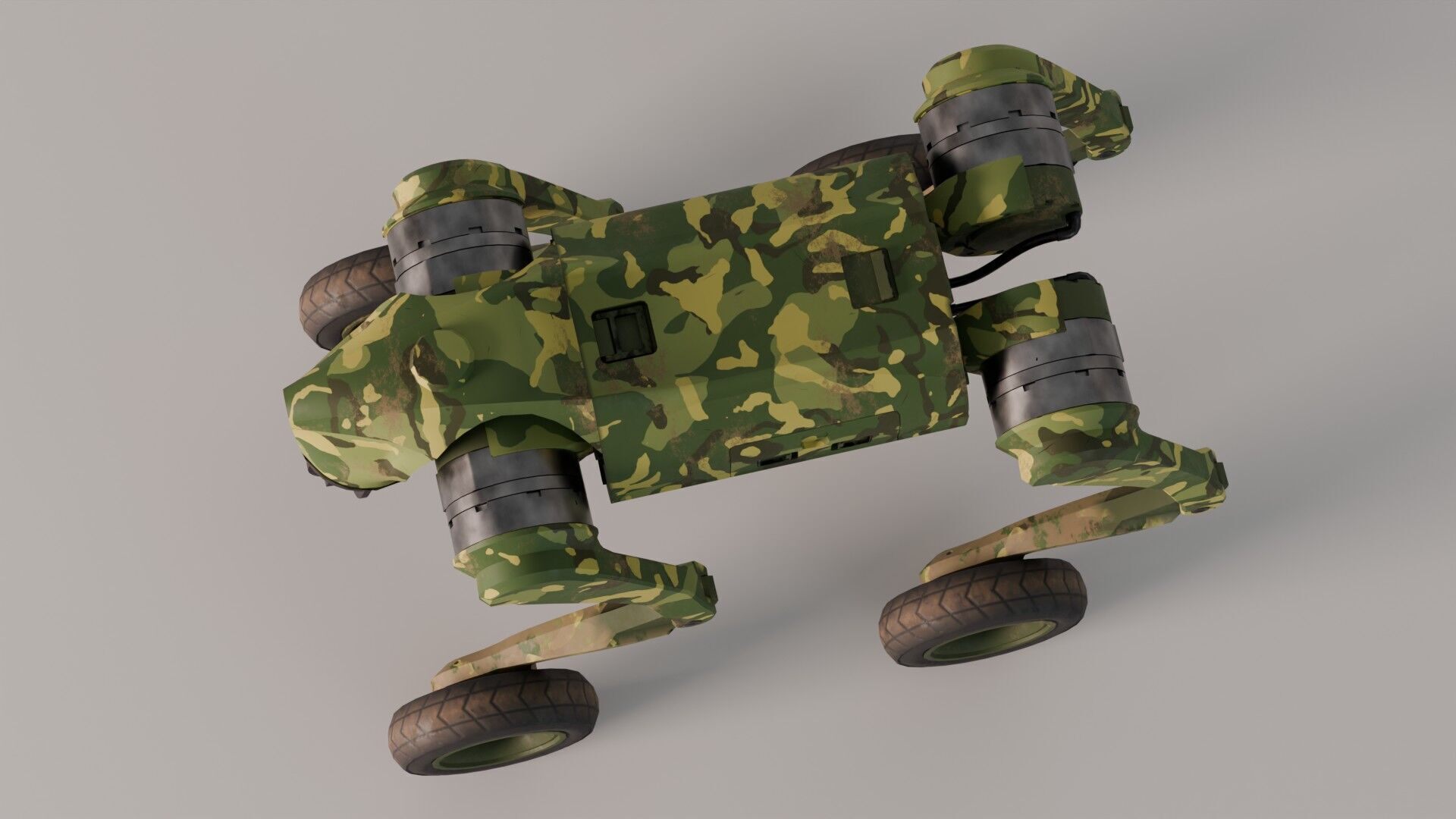 Cyberdog Camouflage Series Low-poly 3D model_8