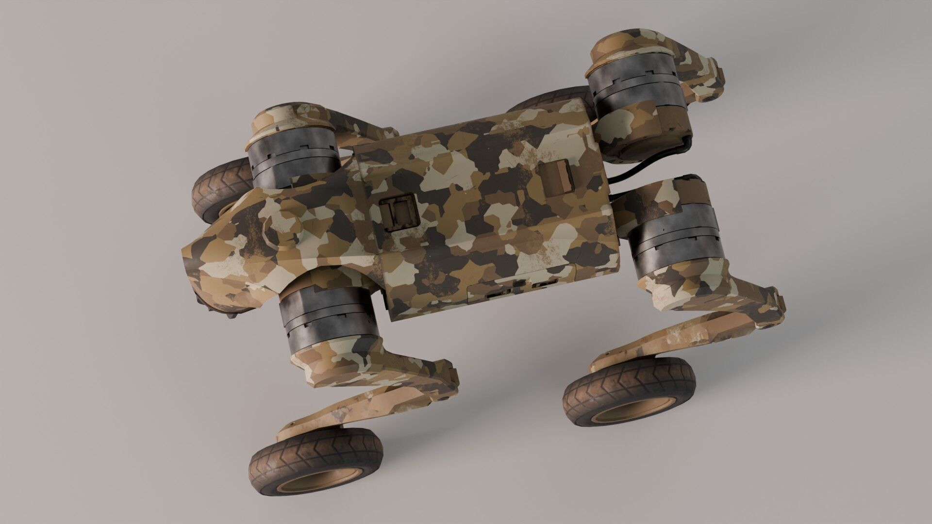 Cyberdog Camouflage Series Low-poly 3D model_3
