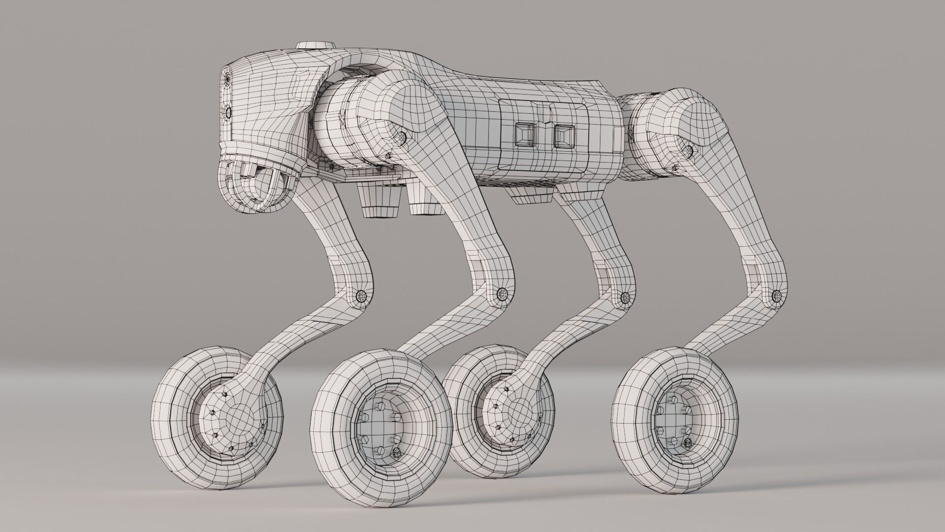 Cyberdog Camouflage Series Low-poly 3D model_16