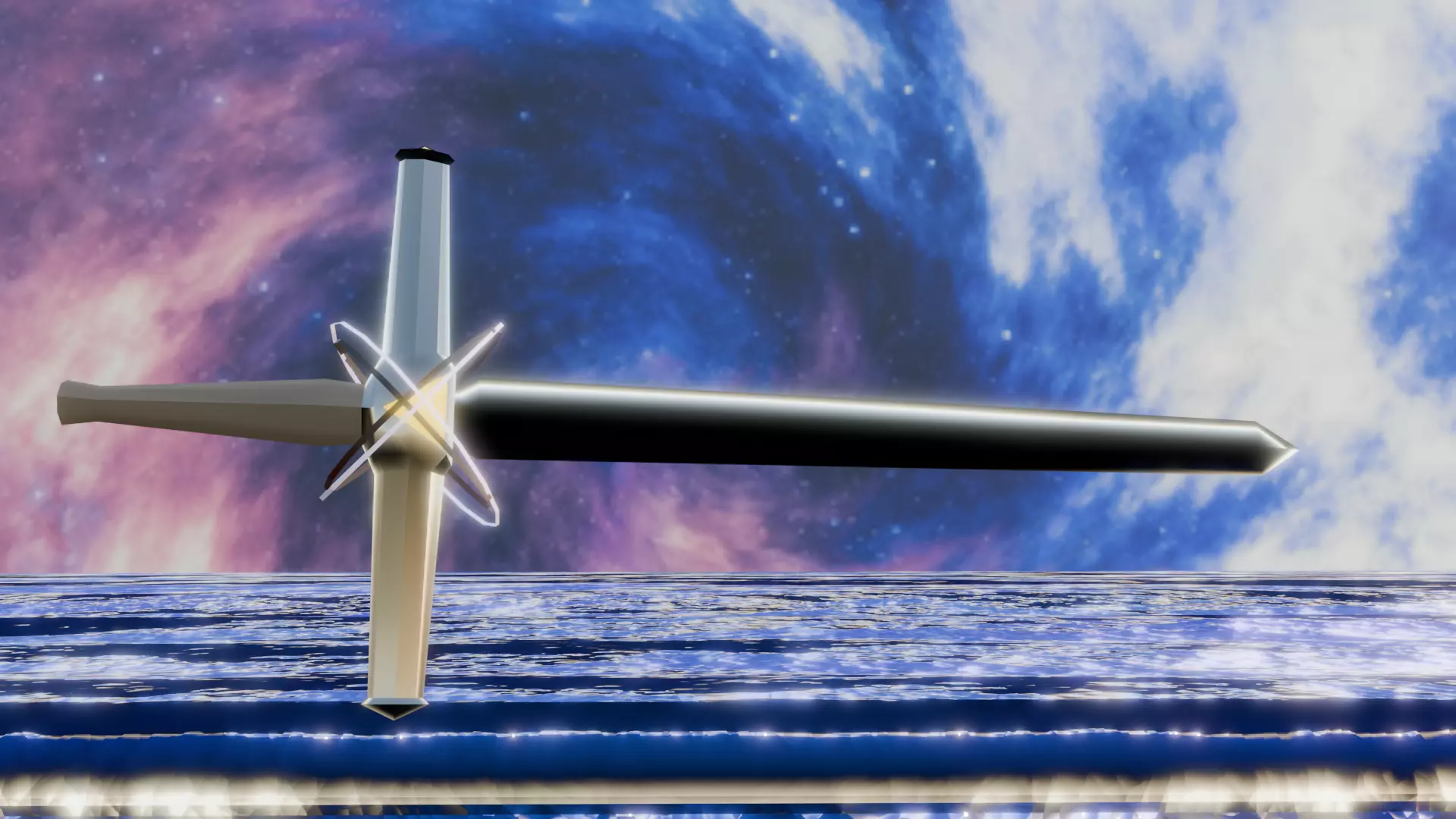 Low-Poly Sword EX Free 3D model