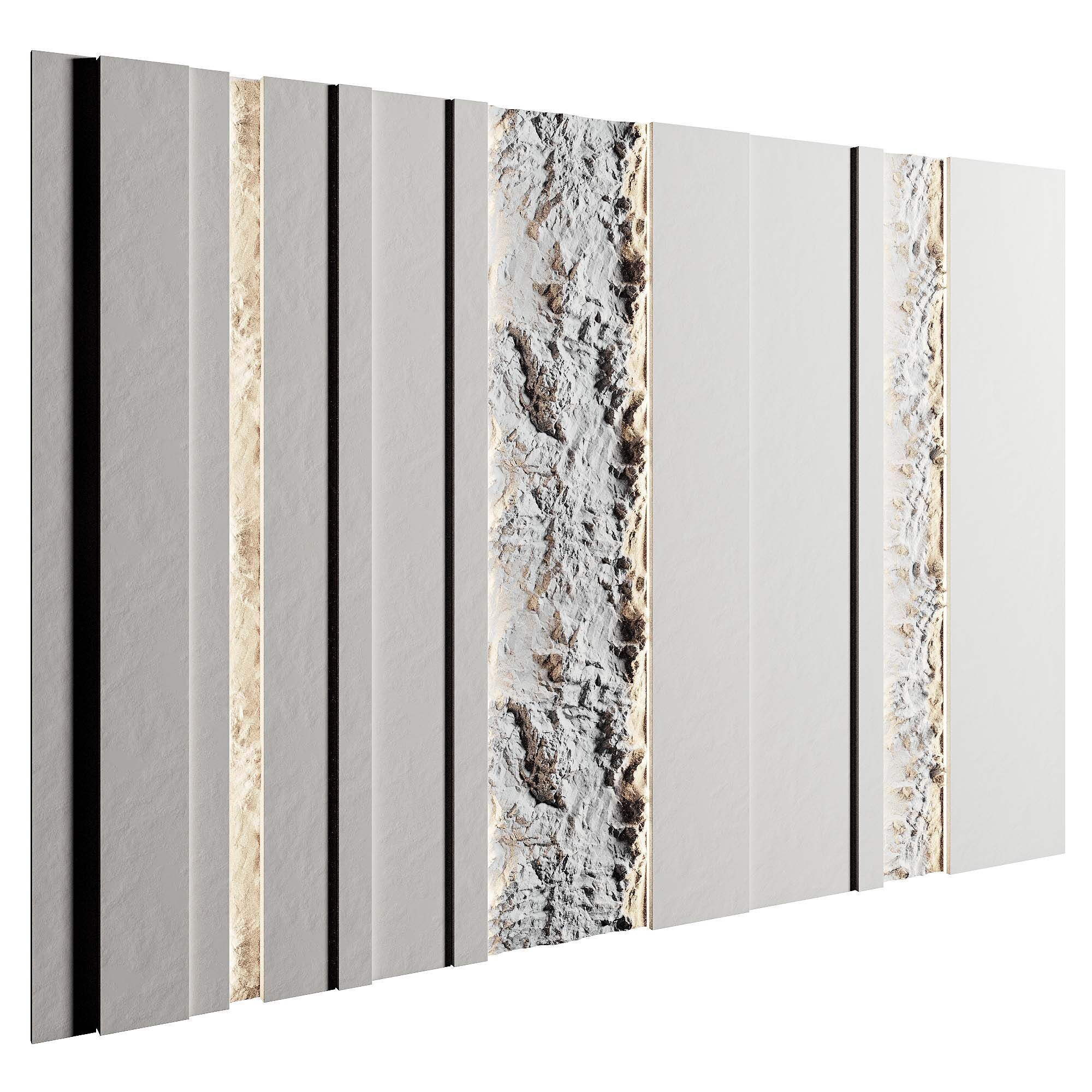 Headboard 3d Wall Panel 3D model_1