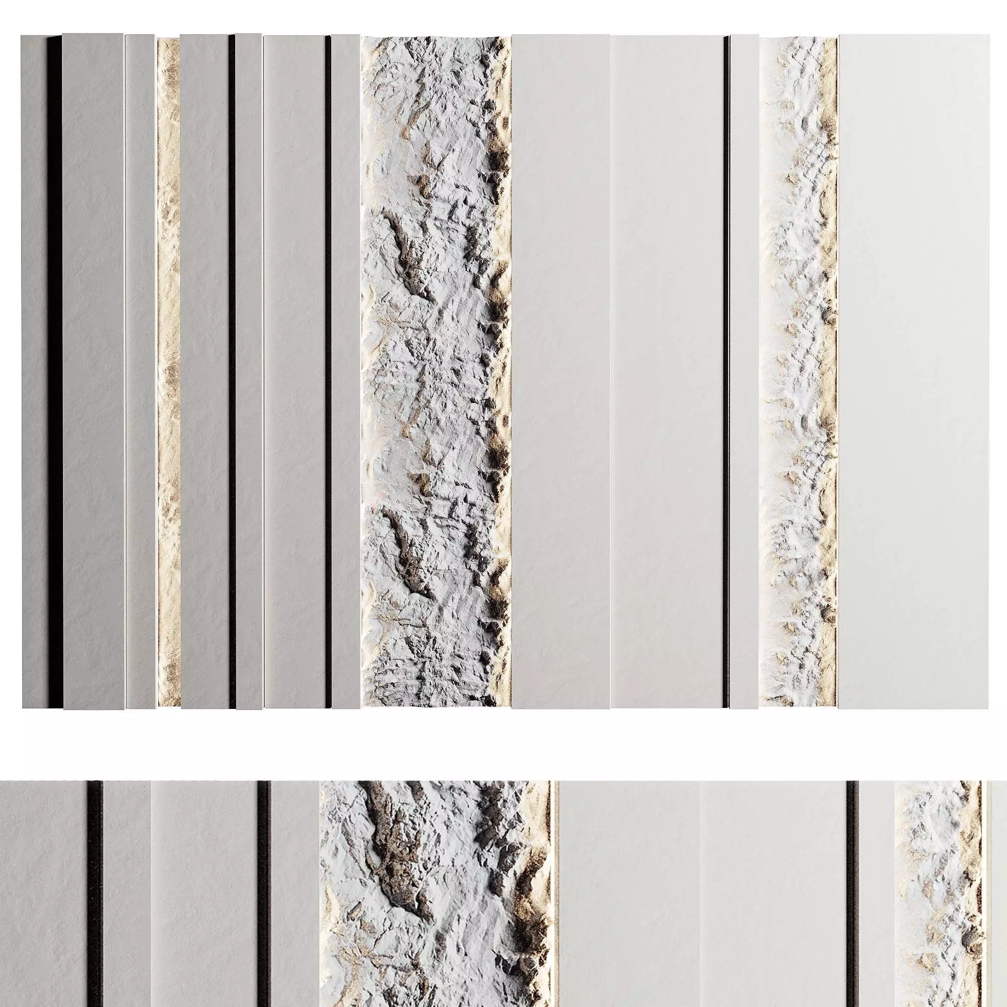 Headboard 3d Wall Panel 3D model_0