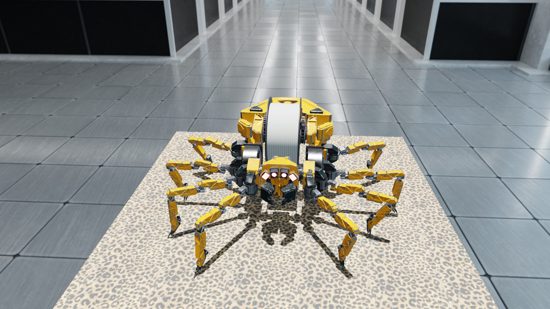 Animated Sci Fi Spider Robot Rigged 3D Print Ready FBX  OBJ  STL 3D print model_5