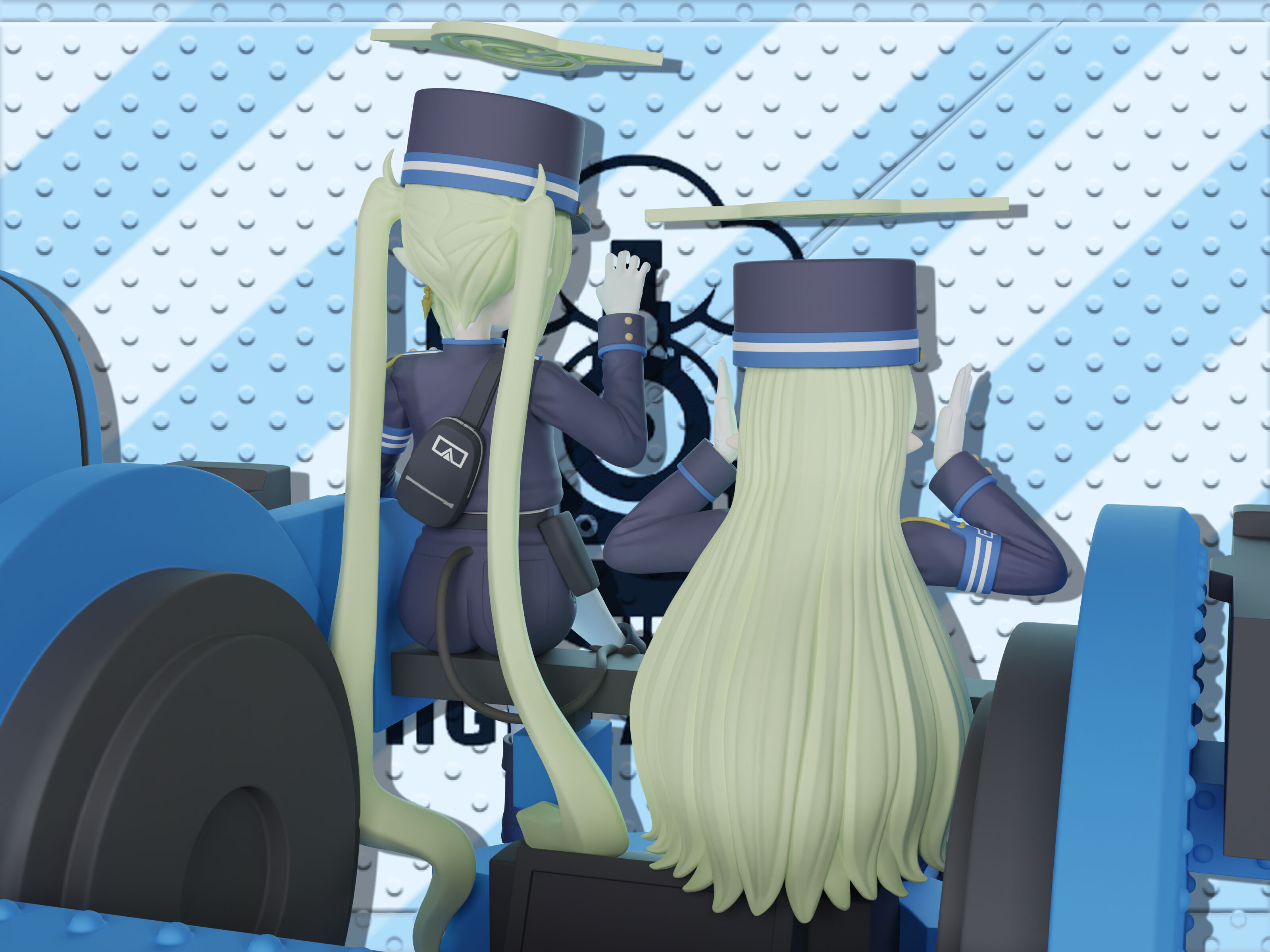 Hikari and Nozomi figue 3d 3D print model_6