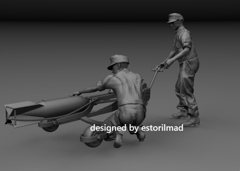 WW2 LUFTWAFFE AERODROME LOGISTICS ASSISTANCE 3D print model_2
