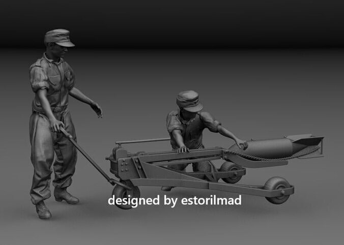 WW2 LUFTWAFFE AERODROME LOGISTICS ASSISTANCE 3D print model