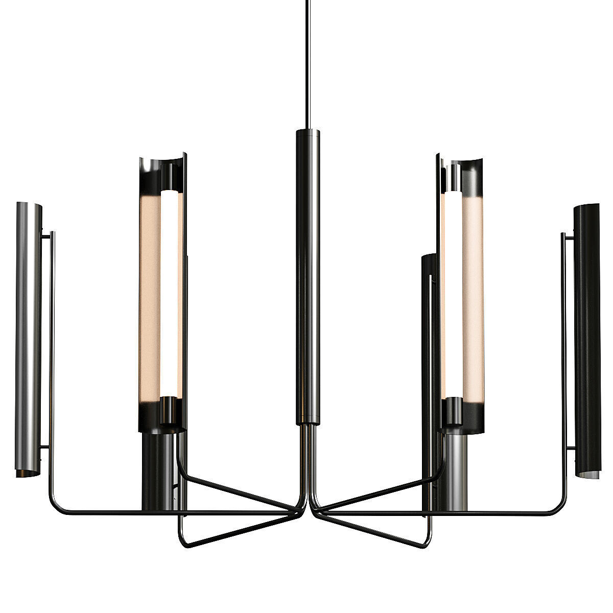 Kelly Wearstler Carson Six Light Pendant Lamp 3D model_1