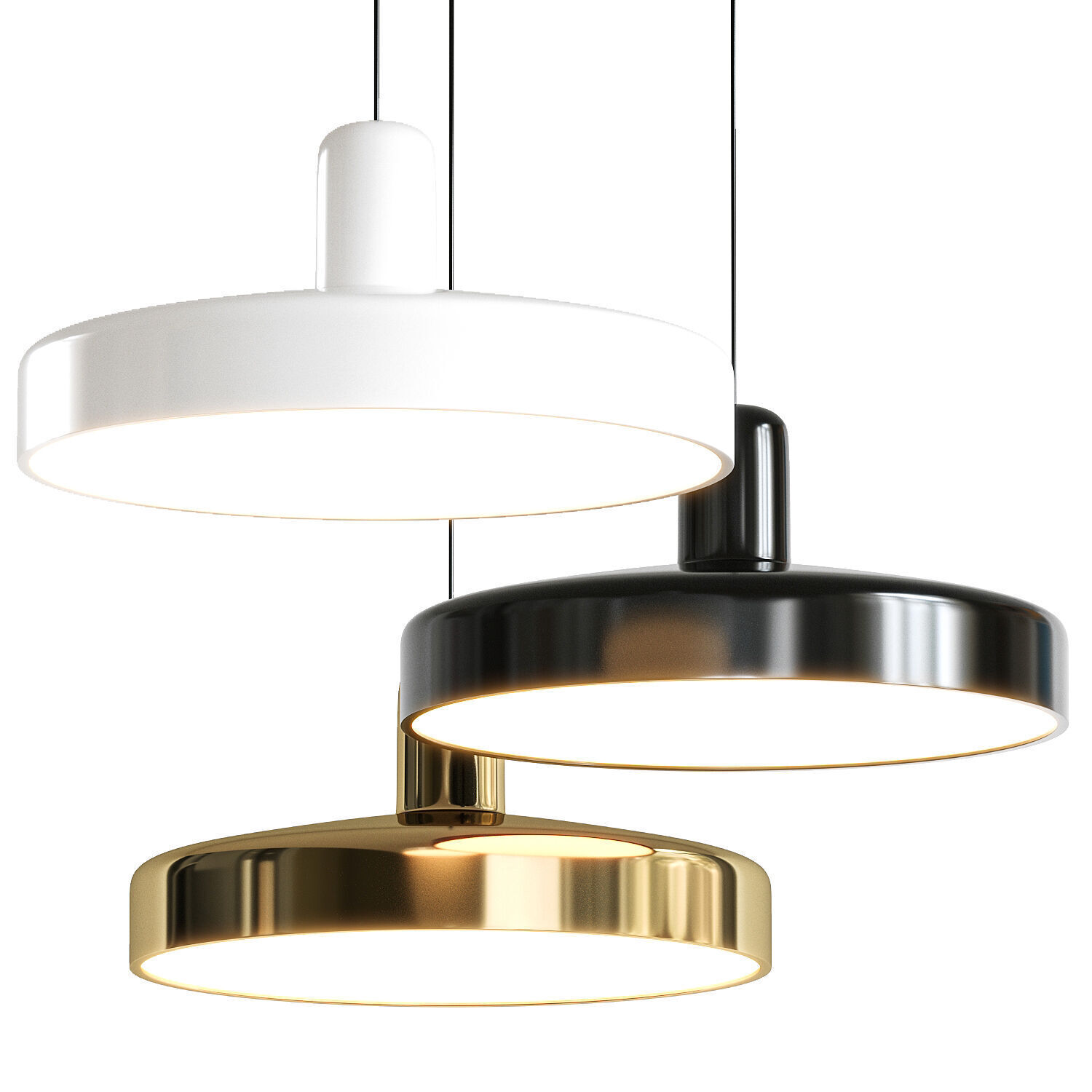 Marzais Creations Akio Pendant Lamp 3D model_4
