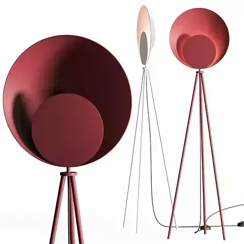 Rose and Grey Diffuser Floor Lamp