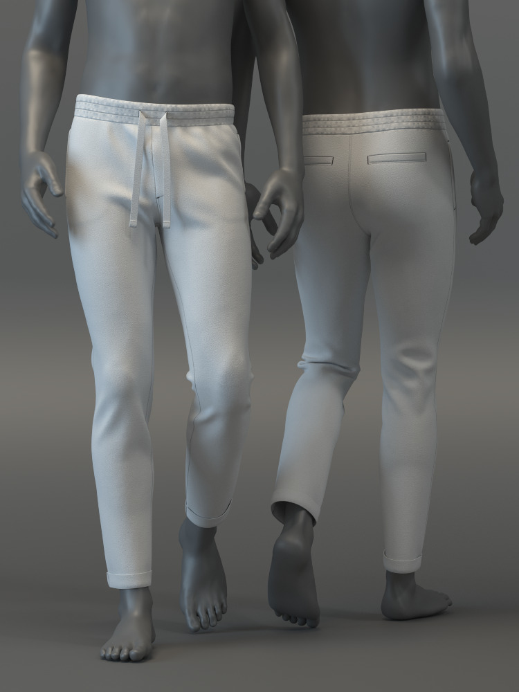 Joggers Pants 3D model_2