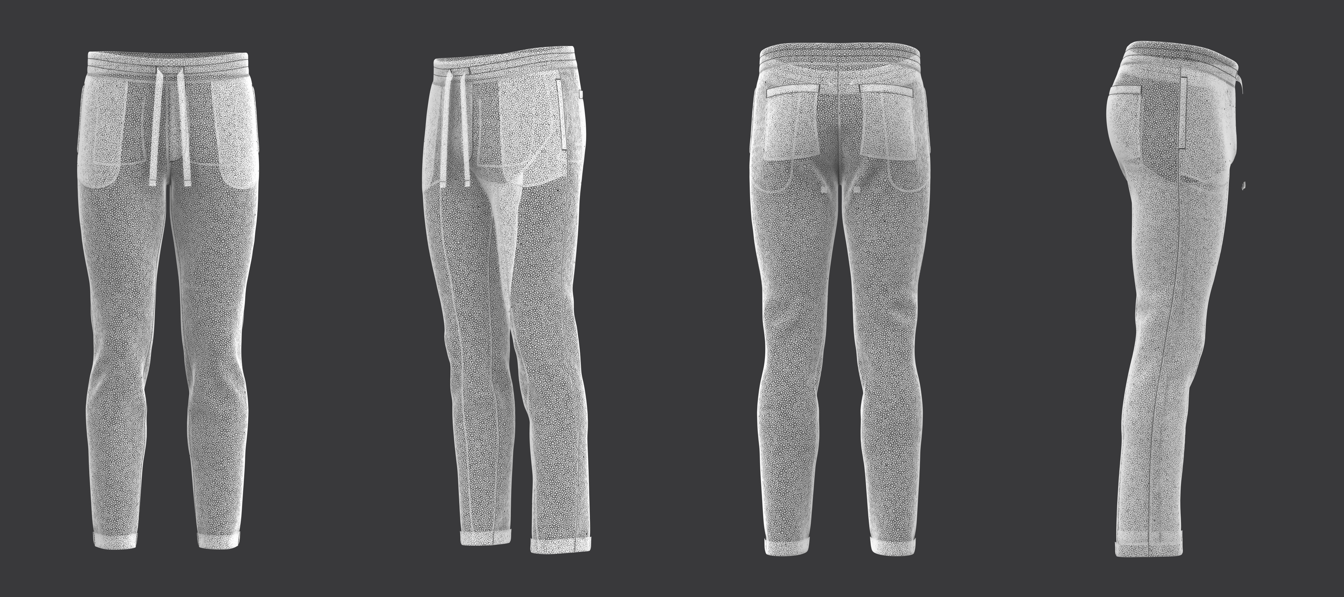 Joggers Pants 3D model_9