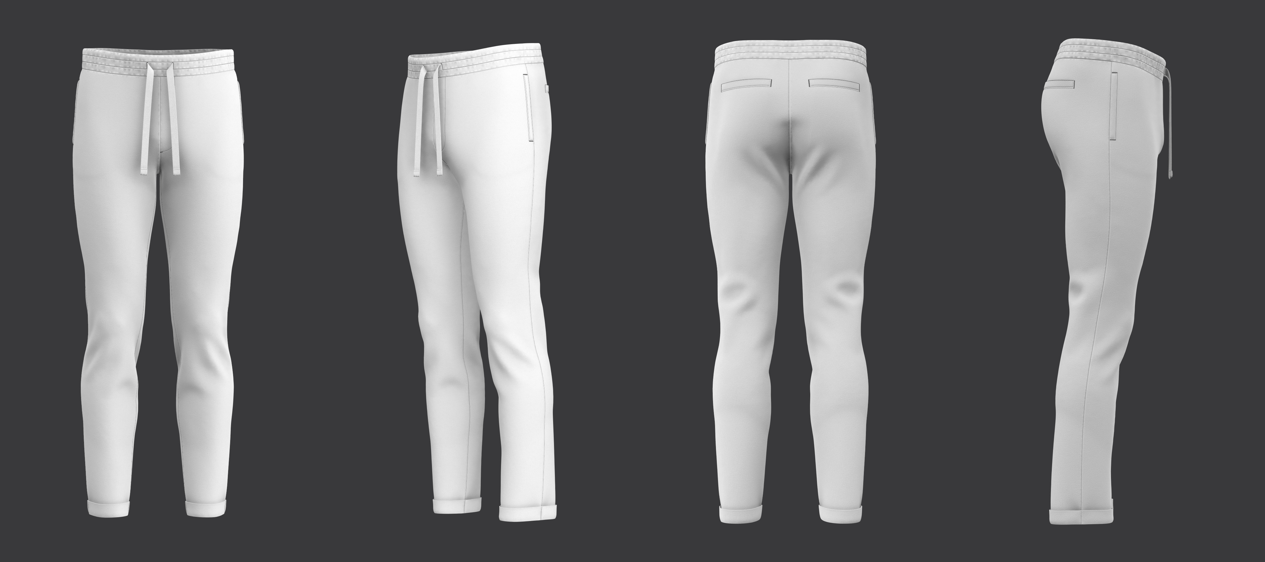 Joggers Pants 3D model_8