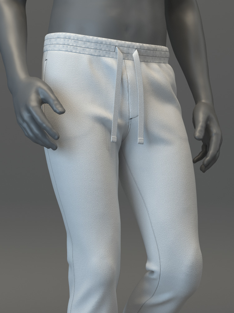Joggers Pants 3D model_4