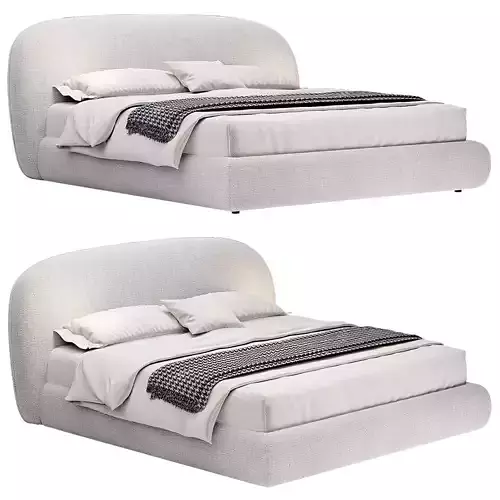 Guest bed by liu jo living 3D model