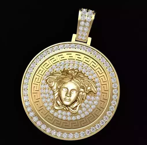 A06 Art Jewelry Medusa Pendant