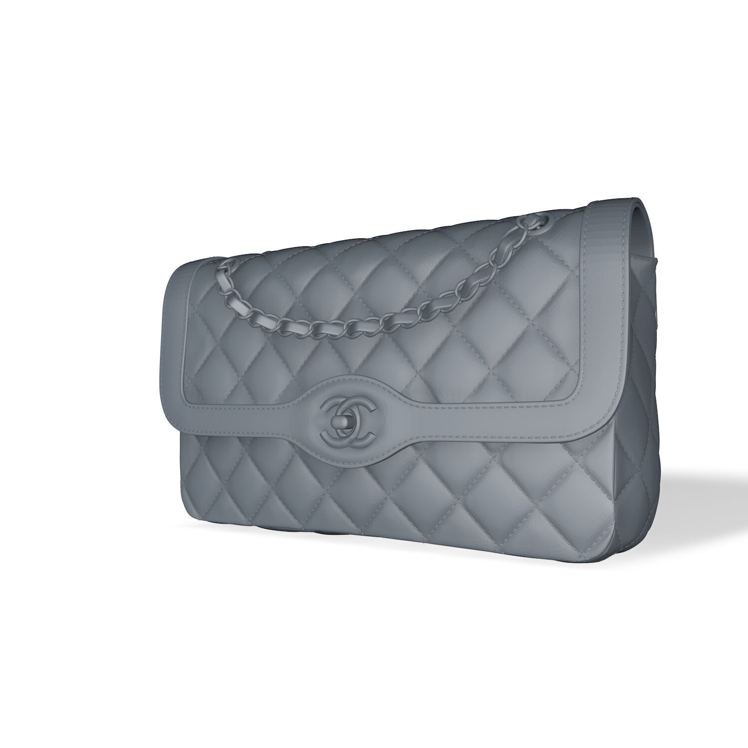 pink green chain 3D print model_3