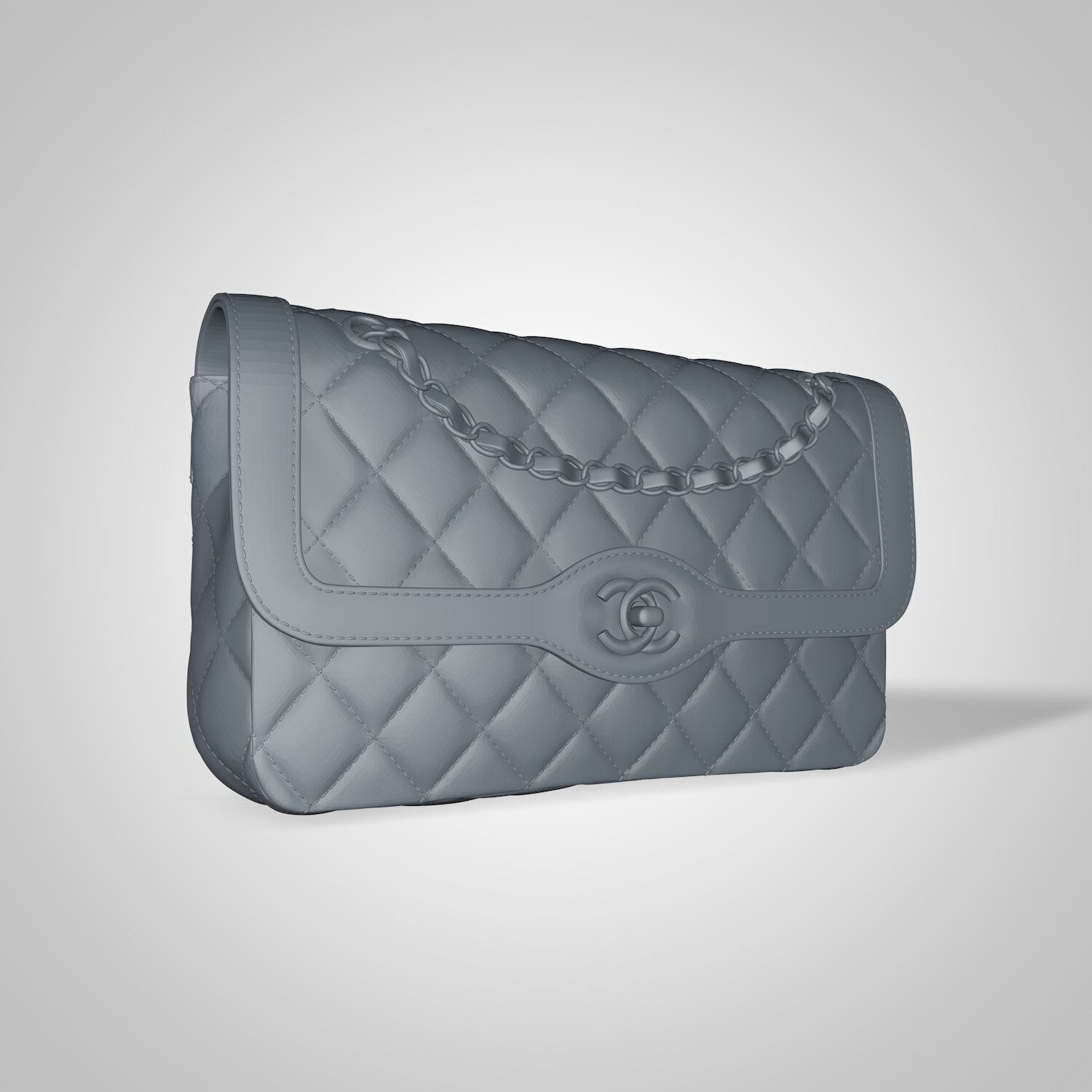 pink green chain 3D print model_6