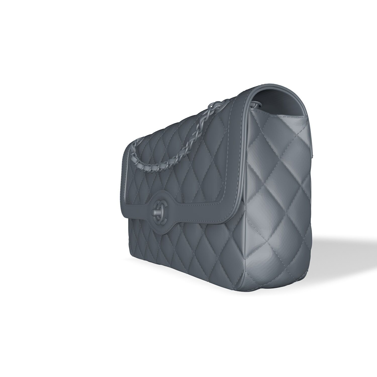 pink green chain 3D print model_2