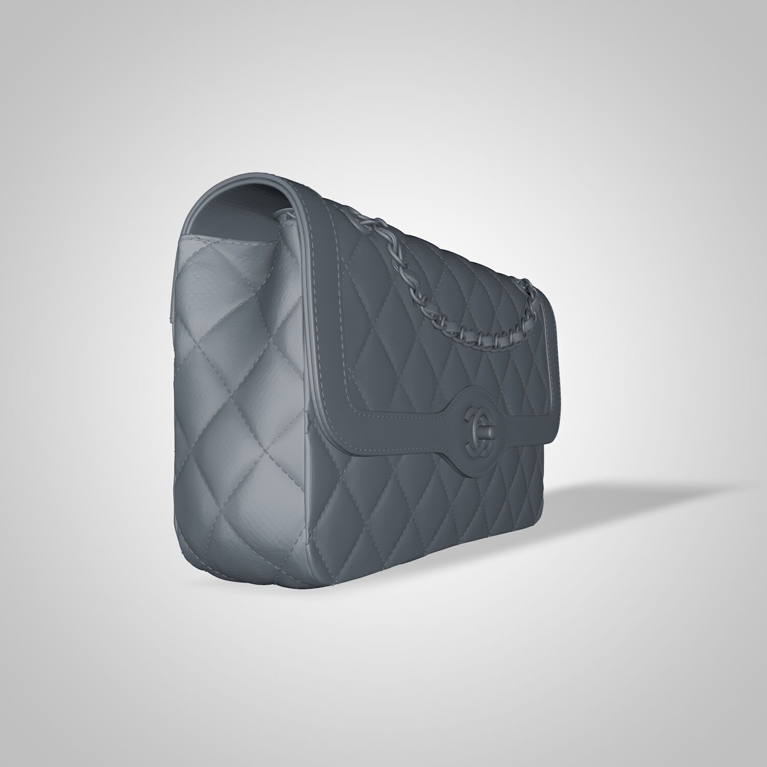 pink green chain 3D print model_7