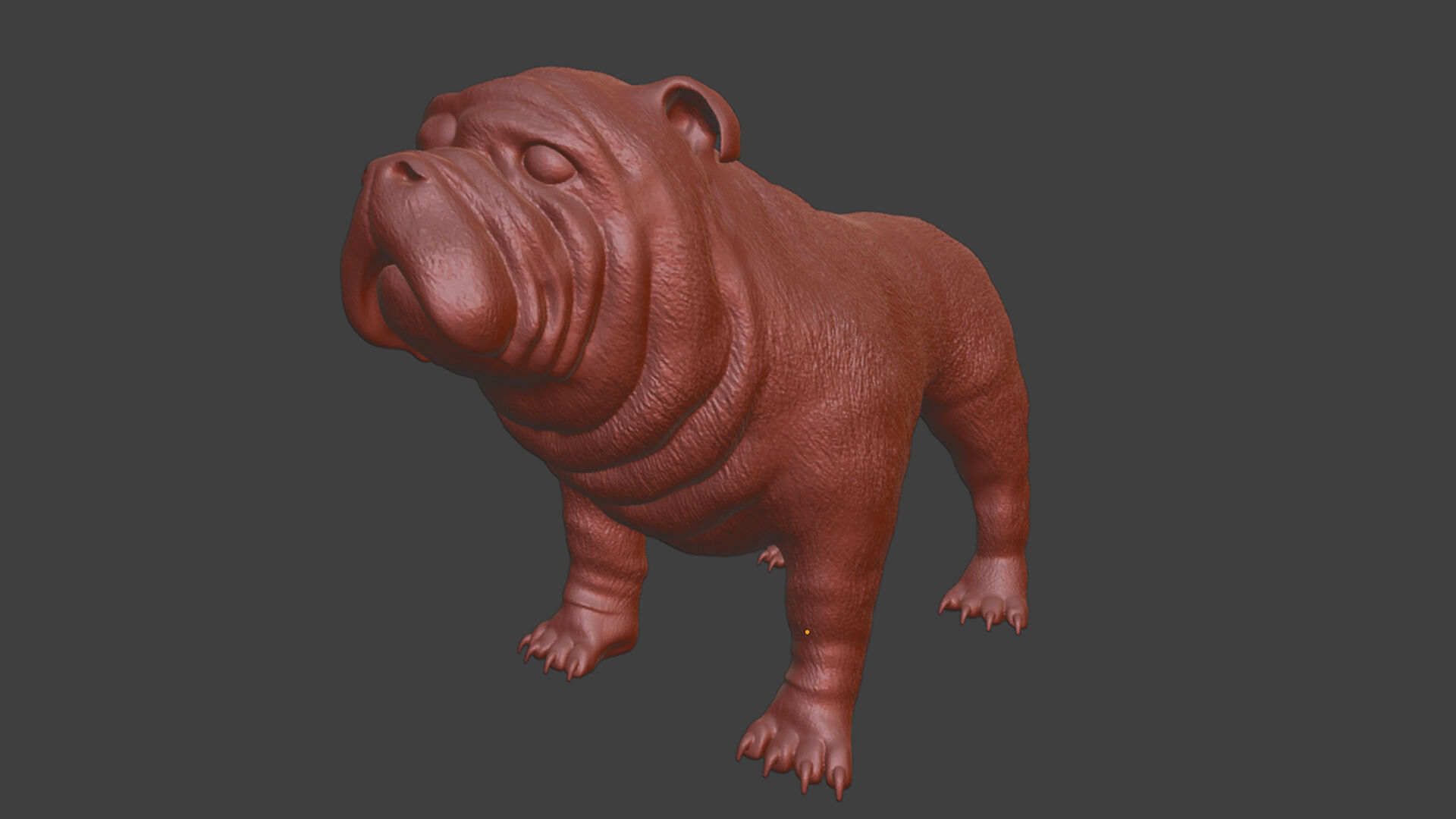 Your First Bulldog 3D Printable Realistic Toy 3D print model_6