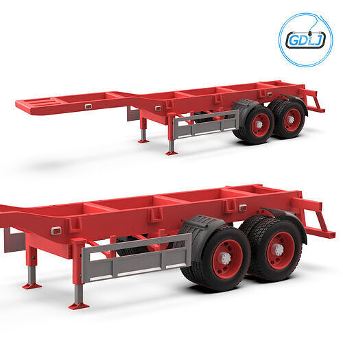 3D Printable Truck Trailer Model 3D print model