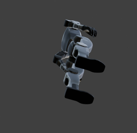 Humanoid Robot Sci-Fi Game-Ready 3D Model with PBR Textures Low-poly 3D model_22