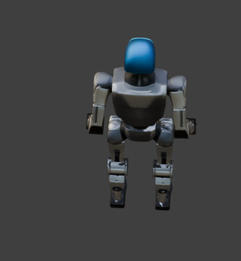 Humanoid Robot Sci-Fi Game-Ready 3D Model with PBR Textures Low-poly 3D model_12